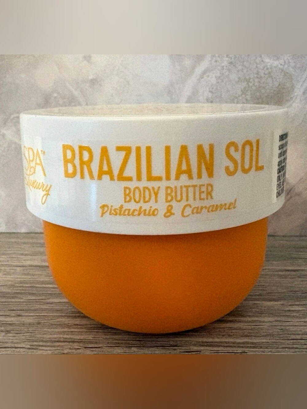 Spa Luxury Brazilian Sol Body Butter in the Pistachio & Caramel scent